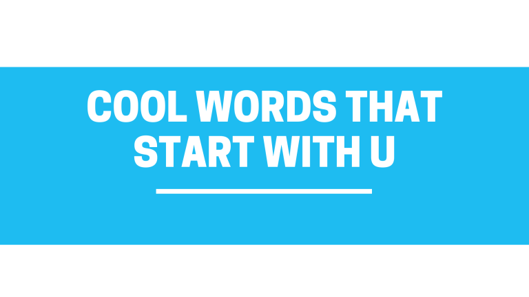 cool words that start with u