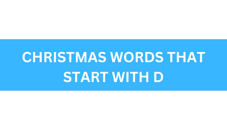 christmas words that start with d