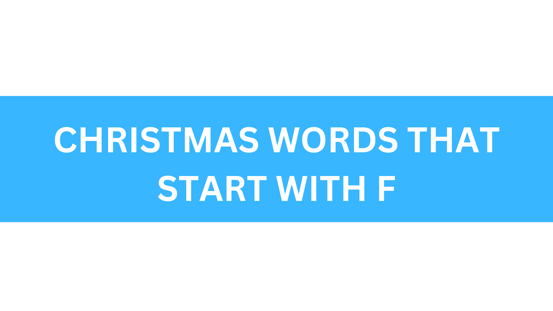 christmas words that start with f
