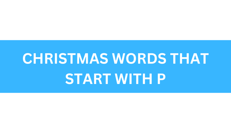 christmas words that start with p