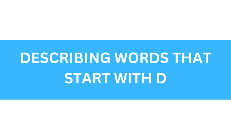 describing words that start with d