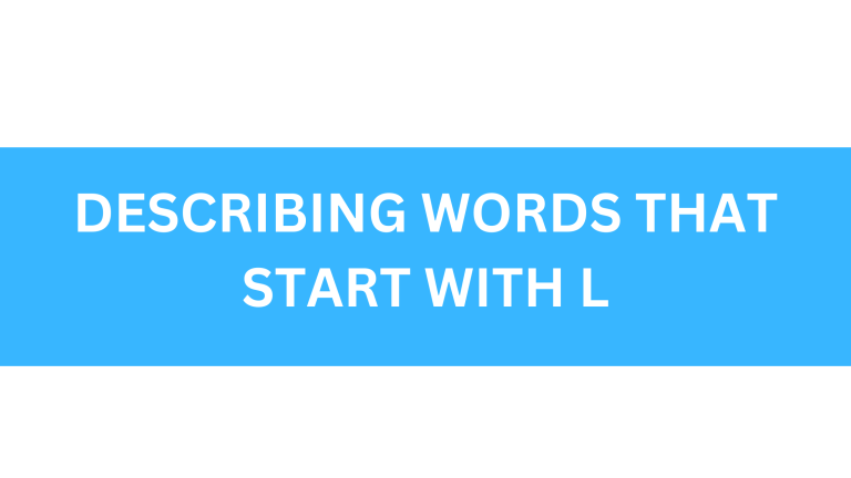 describing words that start with l