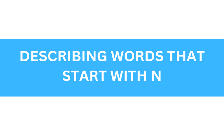 describing words that start with n