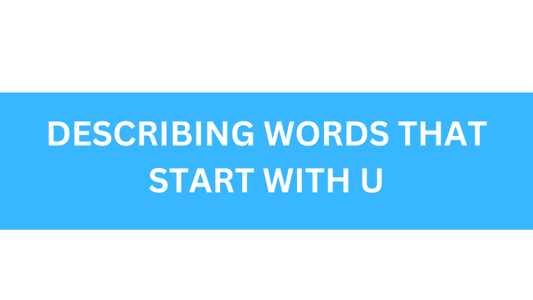 describing words that start with u