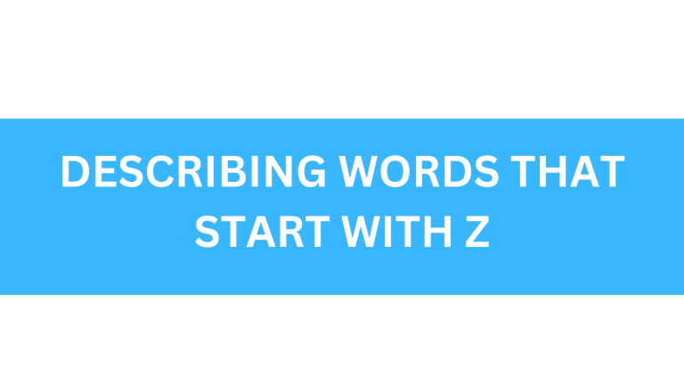 describing words that start with z