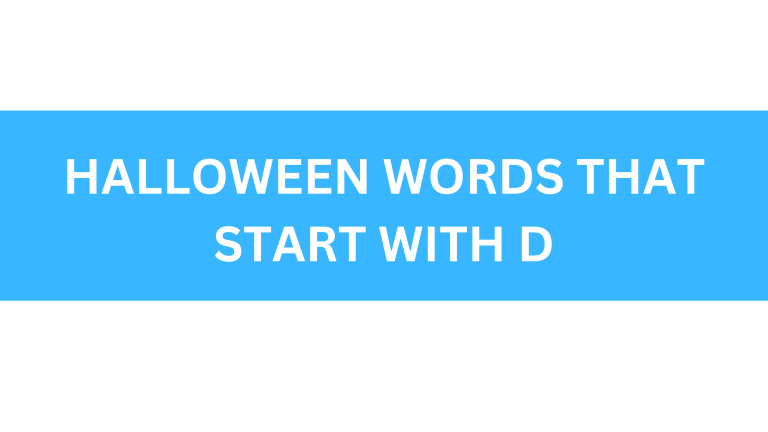 halloween words that start with d