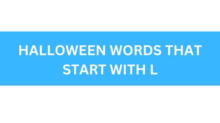 halloween words that start with l