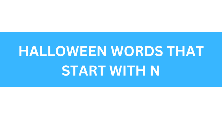 halloween words that start with n