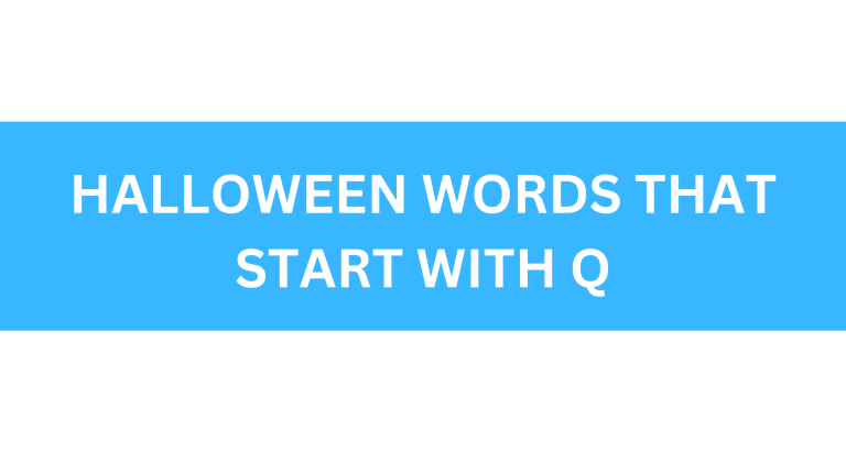 halloween words that start with q
