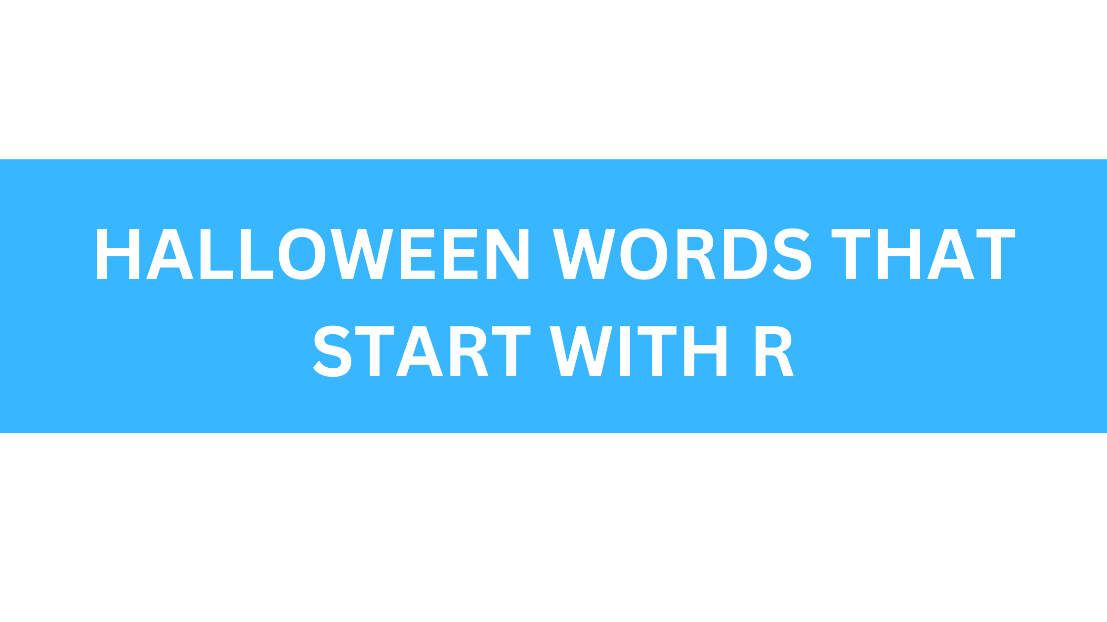 halloween words that start with r