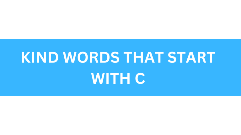 kind words that start with c