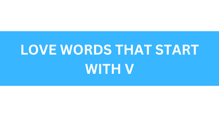 love words that start with v