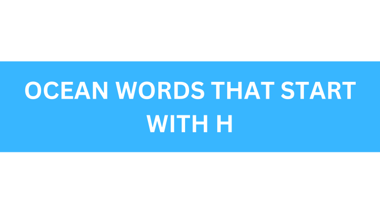 ocean words that start with h