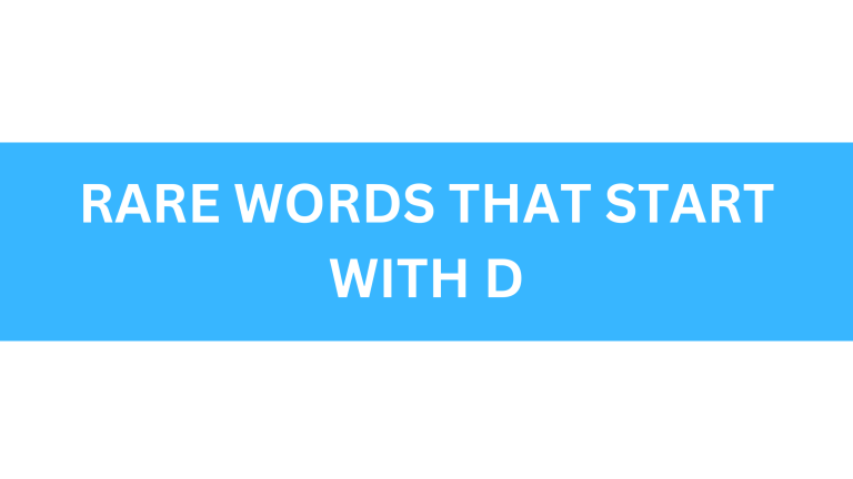 rare words that start with d