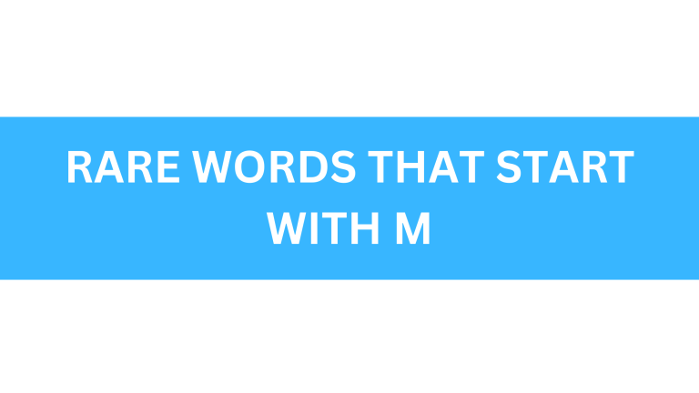 rare words that start with m