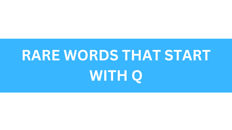 rare words that start with q