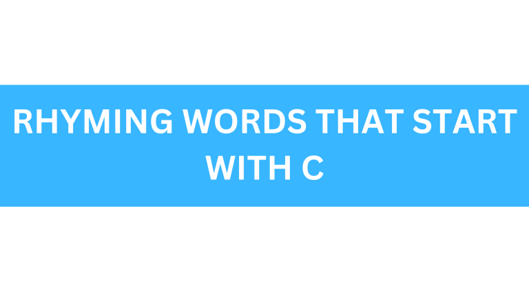 rhyming words that start with c