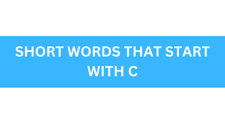 short words that start with c