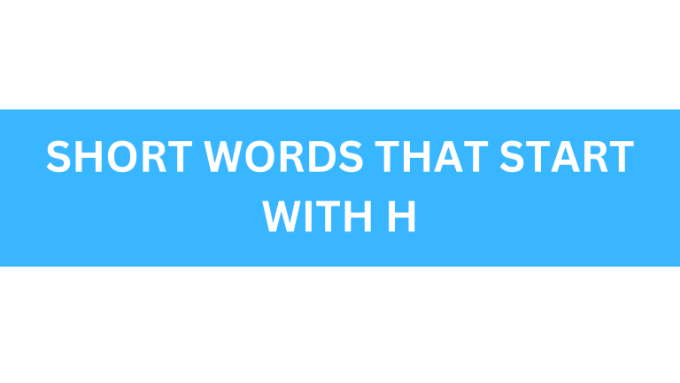 short words that start with h