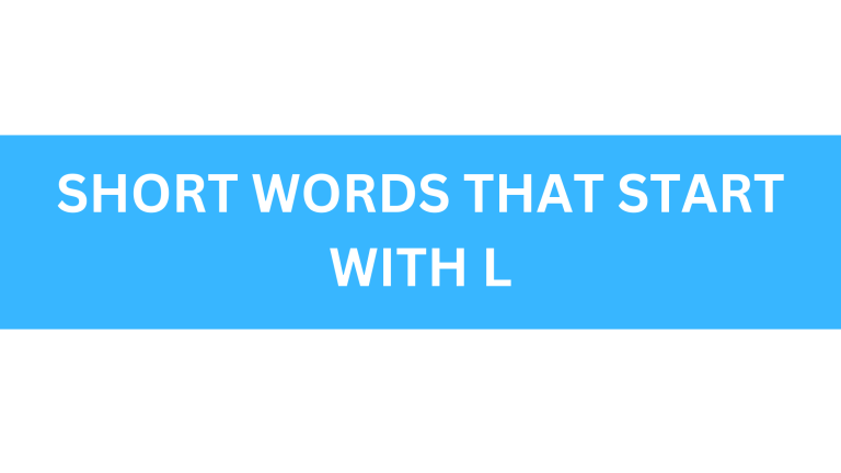 short words that start with l