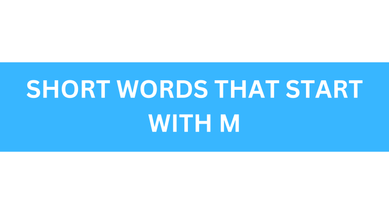 short words that start with m