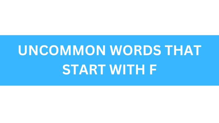 uncommon words that start with f