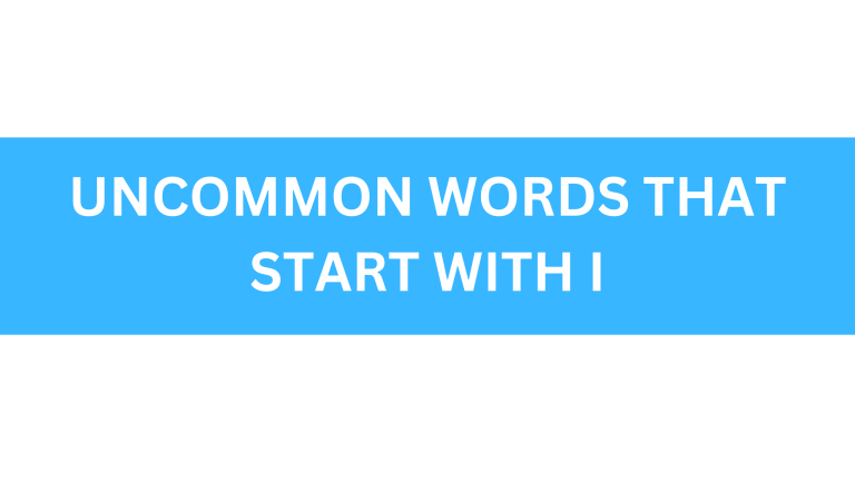 uncommon words that start with i