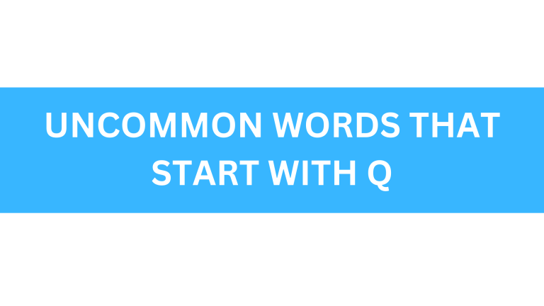 uncommon words that start with q