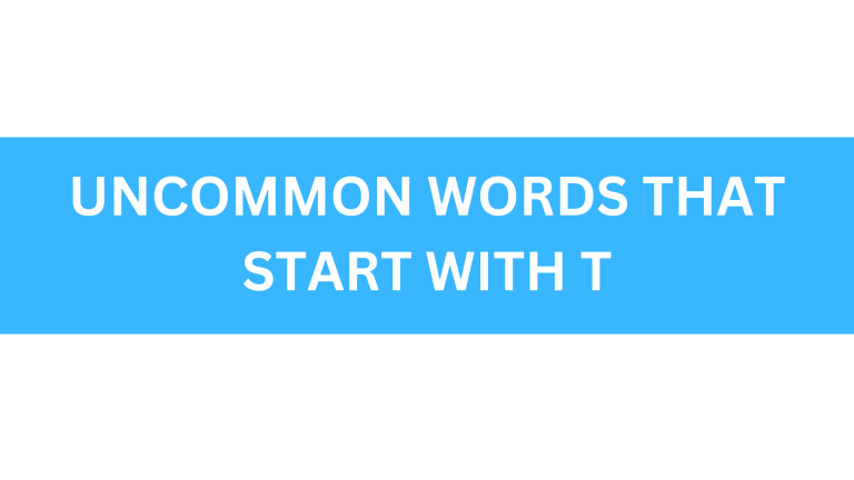uncommon words that start with t