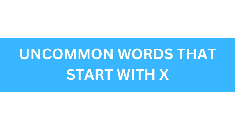 uncommon words that start with x