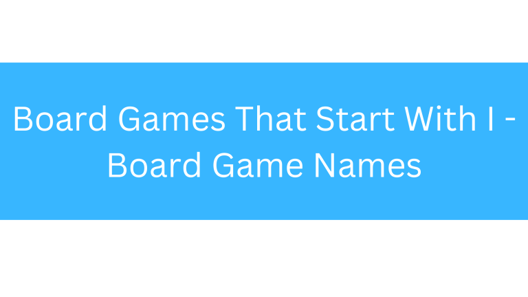 Board Games That Start With I