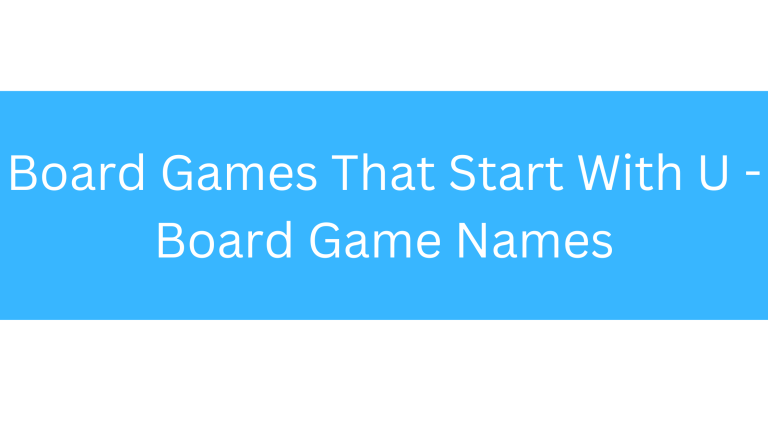 Board Games That Start With U