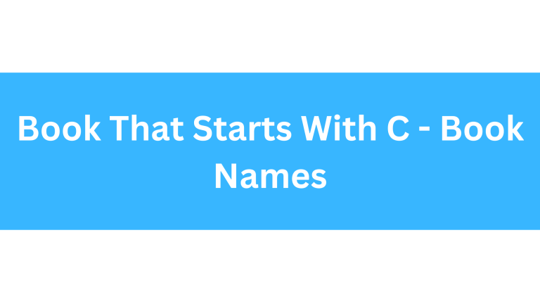 Books That Start With C