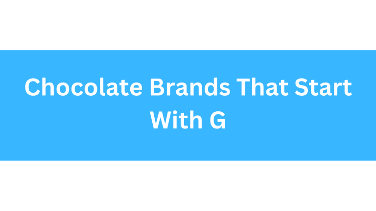 Chocolate Brands That Start With G