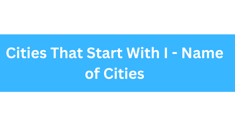 Cities That Start With I