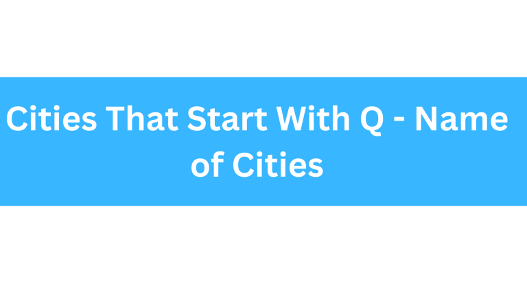 Cities That Start With Q