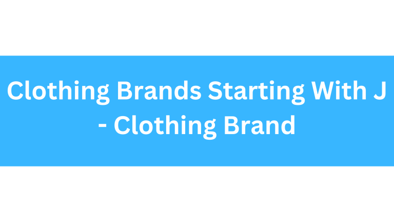 Clothing Brands Starting With J