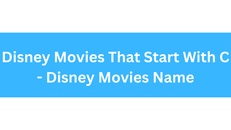 Disney Movies That Start With C