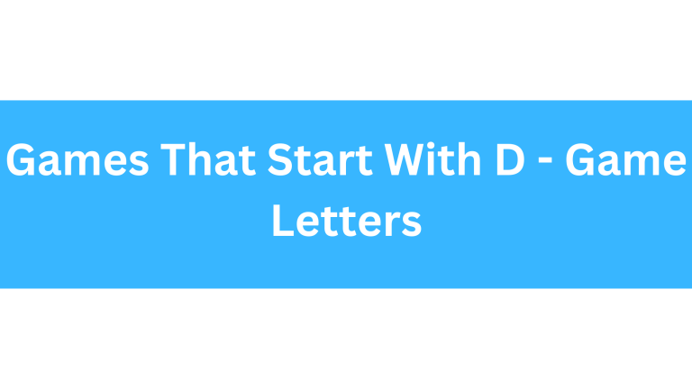 Games That Start With The Letter D