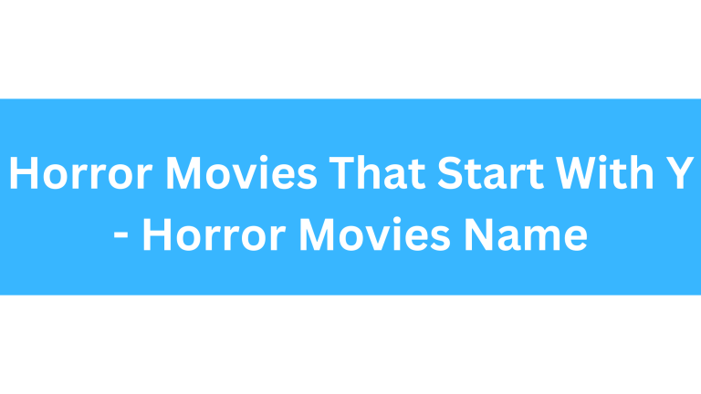 Horror Movies That Start With Y