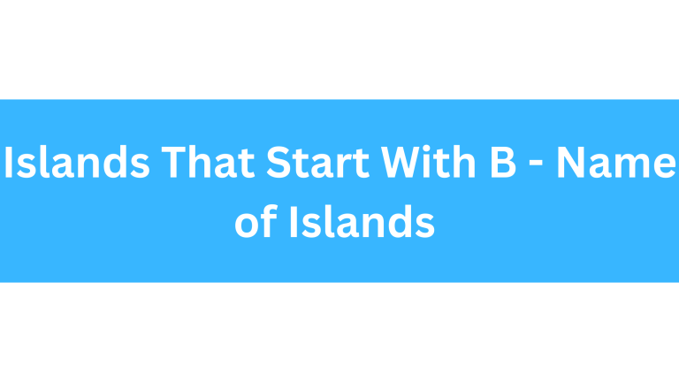 Islands That Start With B