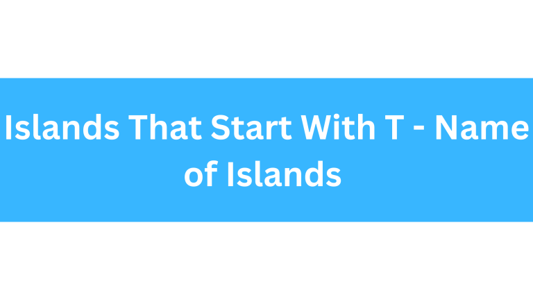 Islands That Start With T