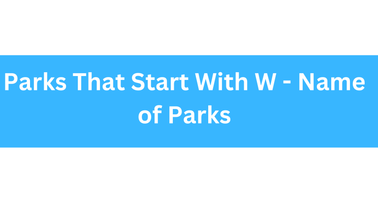 Parks That Start With W