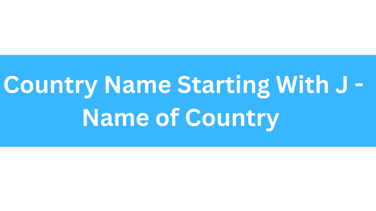country name starting with J