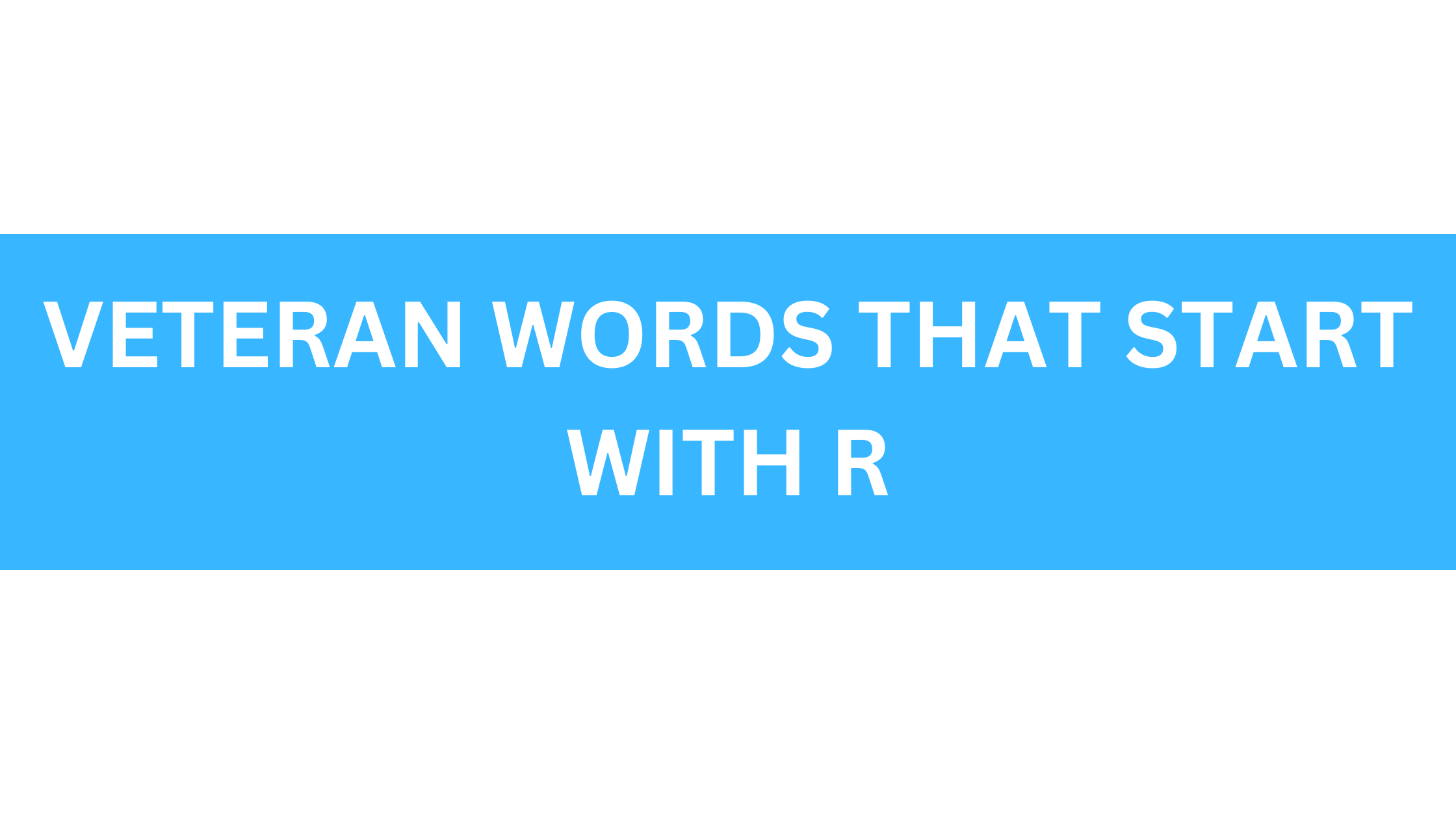 veteran words that start with r