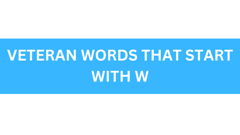 veteran words that start with w